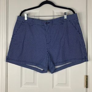 BCG blue and white shorts size 16. Has pockets, 98% cotton, 2% spandex